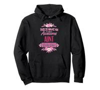 This Is What An Awesome Aunt Looks Like Floral Grandma Gift Pullover Hoodie