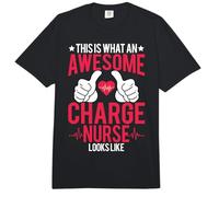 This is What an Awesome Charge Nurse Looks Like RN Nurse Comfort Colors Adult Heavyweight T-Shirt