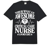 This is What an Awesome Critical Care Nurse Looks Like Gifts Comfort Colors Adult Heavyweight T-Shirt