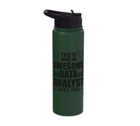 This is What an Awesome Data Analyst Looks Like Stainless Steel Insulated Water Bottle