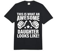 This is What an Awesome Daughter Looks Like Cool Daughter Comfort Colors Adult Heavyweight T-Shirt