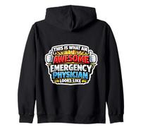 This is What An Awesome Emergency Physician Looks Like Funny Zip Hoodie