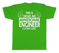 This is What an Awesome Engineer Looks Like Mens Short Sleeve T-Shirt Green