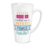 This is What an Awesome Fiance His Looks Like 17oz Large Latte Mug Cup