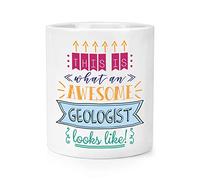 This is What an Awesome Geologist Looks Like Makeup Brush Pencil Pot