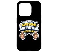 This Is What An Awesome Godfather Looks Like Baptism Funny Case for iPhone 15 Pro