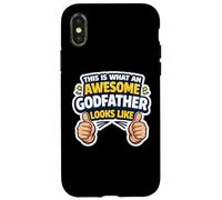 This Is What An Awesome Godfather Looks Like Baptism Funny Case for iPhone X/XS