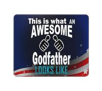 This Is What An Awesome Godfather Looks Like Mouse Pads Smooth Mousepads Non-Slip Mouse Pad For Pc Computer Home 25X30Cm