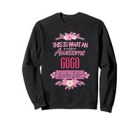 This Is What An Awesome Gogo Looks Like Floral Grandma Gift Sweatshirt