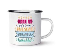 This is What an Awesome Grandma Looks Like Retro Enamel Mug Cup