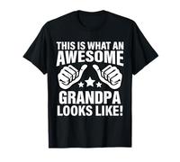 This Is What An Awesome Grandpa Looks Like Cool Grandfather T-Shirt