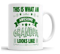 This is What an Awesome Grandpa Looks Like Mug Humour, Joke, Leaving Present, Friend Gift Cup Birthday Christmas, Ceramic Mugs