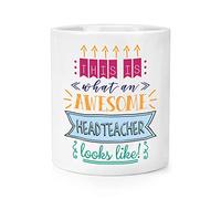 This is What an Awesome Headteacher Looks Like Makeup Brush Pencil Pot