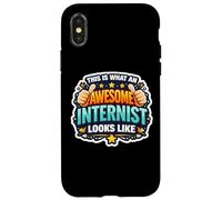 This is What An Awesome Interninst Looks Like Funny Doctor Case for iPhone X/XS