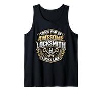 This is What an Awesome Locksmith Looks Like Funny Quote Tank Top