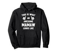 This Is What An Awesome Mamaw Looks Like Mother's Day Cool Pullover Hoodie