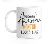 This is What an Awesome Mentor Look Like 11 Oz Novelty Drinking Cup, Funny Novelty Coffee Mug for Mentor, Birthday Appreciation Gifts for Mentor, Inspirational Gifts for Coworker