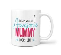 This is What an Awesome Mummy Looks Like Gift Present Christmas Birthday 10oz Ceramic Mug