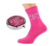 This is What An Awesome Niece Looks Like Design printed in Pink on Ladies Round Mirror and Cotton Socks