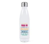 This is What an Awesome Nurse Looks Like Double Wall Water Bottle Insulated Stainless Steel Sports Drinks 500ml White