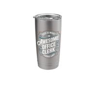 This is What an Awesome Office Clerk Looks Like Stainless Steel Insulated Tumbler