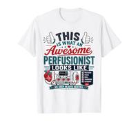 This is What an Awesome Perfusionist Looks Like Value Graphic T-Shirt, Men, White, M
