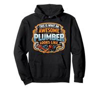 This is What An Awesome Plumber Looks Like Funny Quote Fun Pullover Hoodie