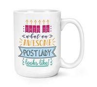 This is What an Awesome Post Lady Looks Like 15oz Large Mug Cup