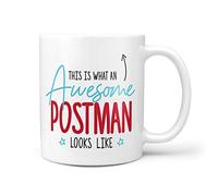 This is What an Awesome Postman Looks Like Gift Present Christmas Birthday 10oz Ceramic Mug