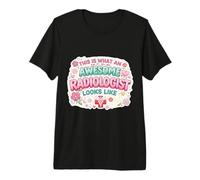 This is What an Awesome Radiologist Looks Like Womens Floral Premium T-Shirt