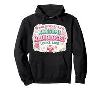 This is What An Awesome Radiologist Looks Like Womens Floral Pullover Hoodie