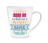 This is What an Awesome Raver Looks Like 12oz Latte Mug Cup