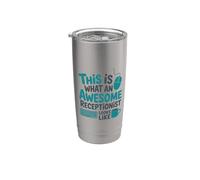 This is What an Awesome Receptionist Looks Like, Front Desk Stainless Steel Insulated Tumbler