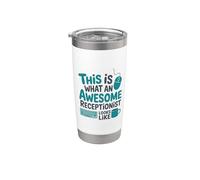 This is What an Awesome Receptionist Looks Like, Front Desk Stainless Steel Insulated Tumbler