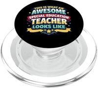 This is What An Awesome Special Education Teacher Looks Like PopSockets PopGrip for MagSafe