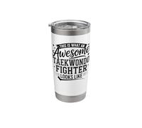 This is What an Awesome Taekwondo Fighter Looks Like Stainless Steel Insulated Tumbler