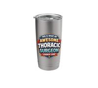 This is What an Awesome Thoracic Surgeon Looks Like Funny MD Stainless Steel Insulated Tumbler
