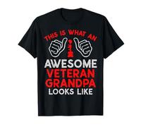 This Is What an Awesome Veteran Grandpa Looks Like Patriotic T-Shirt