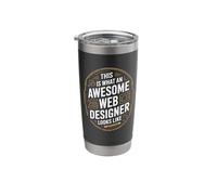 This is What an Awesome Web Designer Looks Like Stainless Steel Insulated Tumbler