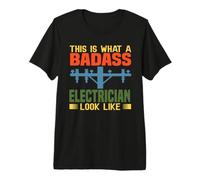 This is What an Electrician Look Like Electrical Job Title Premium T-Shirt
