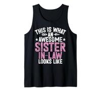 This is What Awesome Sister in Law Looks Like Siblings Tank Top