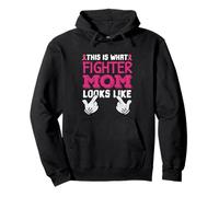 This Is What Fighter Mom Looks Like Breast Cancer Awareness Pullover Hoodie