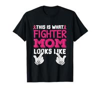 This is What Fighter Mom Looks Like Breast Cancer Awareness T-Shirt