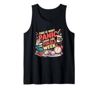 This is What Panic Looks Like Finals Week Exam Week Tank Top
