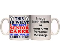 This is What The Best Senior Carer in The World Looks Like Personalised Mug (M10) 11oz & 15oz Mugs (11oz)
