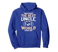 This is what the best uncle in the world looks Pullover Hoodie, Adult Unisex, Royal Blue, Medium