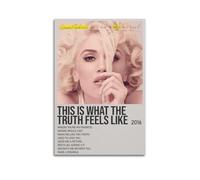 This Is What The Truth Feels Like by Gwen Stefani Minimalist Print Album Cover Signed Limited , Music Album Cover ,Pop Hip Hop Rap Singer Star Music Poster Aesthetic Canvas Wall Art for Girl And Boy T