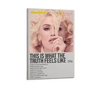 This Is What The Truth Feels Like by Gwen Stefani Minimalist Print Album Cover Signed Limited , Music Album Cover ,Pop Hip Hop Rap Singer Star Music Poster Aesthetic Canvas Wall Art for Girl And Boy T