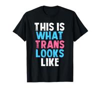 This is What Trans Looks Like LGBT Transgender Pride Flag T-Shirt
