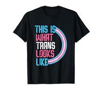 This is What Trans Looks Like LGBT Transgender Pride Flag T-Shirt